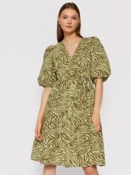 Gestuz Sukienka codzienna Averygz 10905399 Zielony Loose Fit. Zielone sukienki Gestuz, na co dzień, bez wzorów, z bawełny, bez kołnierzyka, bez ramiączek, proste. Za 419.99 zł.