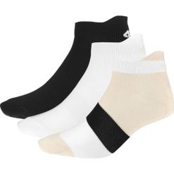 Skarpetki sportowe damskie ( 3 pary) SOD200 - biały+głęboka czerń+jasny róż. Skarpetki marki 4f. Za 34.99 zł.