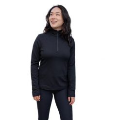 Damski Sweter Treeline Performance Quarter Zip Pullover. Brązowe swetry STORMTECH, xl, bez wzorów, bez ramiączek. Za 272.99 zł.