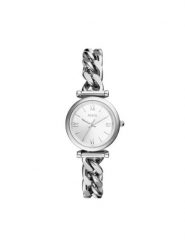 Fossil Zegarek Carlie ES5331 Srebrny. Szare, analogowe zegarki Fossil, srebrne. Za 589.99 zł.