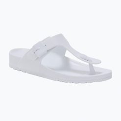 Japonki damskie Scholl Bahia Eva. Białe japonki Scholl, bez wzorów, z materiału. Za 169.99 zł.