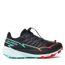 Buty do biegania Salomon. Czarne buty do biegania Salomon, bez wzorów, bez zapięcia, do biegania. Za 429.99 zł.