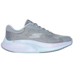 Buty sportowe damskie Skechers Go Walk Max Walker. Szare buty sportowe lifestyle Skechers, bez wzorów, sportowe, bez zapięcia. Za 490.00 zł.
