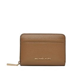 Mały Portfel Damski MICHAEL Michael Kors. Brązowe portfele MICHAEL Michael Kors, bez wzorów. Za 269.99 zł.