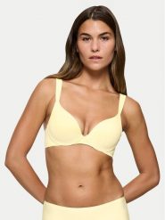 Triumph Biustonosz z fiszbiną Make-Up Illusion 10217848 Żółty. Żółte biustonosze Triumph, bez wzorów, z syntetyku. Za 149.99 zł.