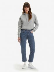 Levi´s Dżinsy - Regular fit - w kolorze granatowym rozmiar: W27/L28. Niebieskie jeansy l, z aplikacjami, klasyczne, z podwyższonym stanem. Za 170.87 zł.