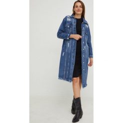 Answear Lab kurtka jeansowa damska przejściowa. Niebieskie kurtki Answear Lab, l, bez wzorów, z jeansu, bez kaptura. W wyprzedaży za 139.99 zł.