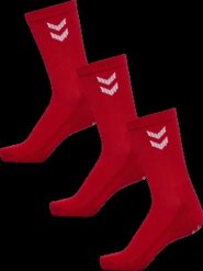 Hummel FUNDAMENTAL SMU 3-PACK SOCK - niskie skarpetki TANGO RED. Czerwone skarpetki Hummel, bez wzorów, z bawełny. Za 126.00 zł.