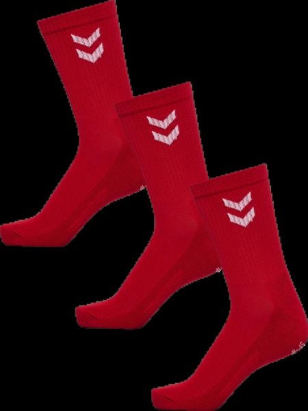 Hummel FUNDAMENTAL SMU 3-PACK SOCK - niskie skarpetki TANGO RED. Czerwone skarpetki Hummel, bez wzorów, z bawełny. Za 134.50 zł.