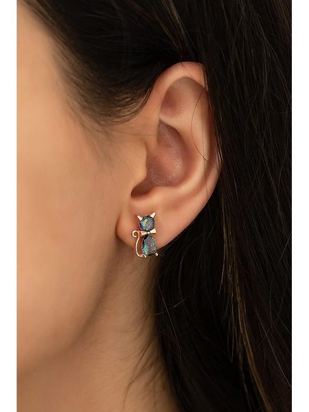 Heliophilia Srebrne kolczyki-wkrętki z cyrkoniami rozmiar: onesize. Szare kolczyki Heliophilia, z cyrkonią, srebrne. Za 104.99 zł.