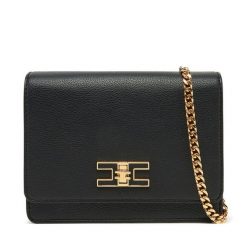Torebka Elisabetta Franchi. Czarne kopertówki Elisabetta Franchi, bez wzorów, wizytowe, bez dodatków. Za 979.99 zł.