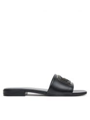 Guess Klapki FLJTAR LEA19 Écru. Klapki Guess, z aplikacjami, ze skóry, bez obcasa, bez zapięcia. Za 549.99 zł.