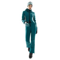 Damski kombinezon narciarski Sporty zimowe Siroko O1 Ellie. Zielone kombinezony SIROKO, na zimę, l, bez wzorów, z materiału, sportowe, bez kołnierzyka, bez ramiączek. Za 1,275.00 zł.