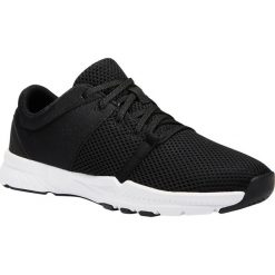 Buty fitness Domyos 100 damskie. Czarne buty treningowe DOMYOS, bez wzorów, bez zapięcia, na fitness i siłownię. Za 79.99 zł.