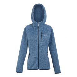 Bluza Polarowa Damska Melanżowy Z Kapturem Newhill. Niebieskie bluzy z kapturem Regatta, xl, bez wzorów, z polaru, trekkingowe. Za 89.99 zł.