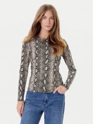 MICHAEL Michael Kors Bluzka MT551STHMC Beżowy Regular Fit. Brązowe bluzki MICHAEL Michael Kors, s, bez wzorów, z wiskozy, bez kołnierzyka, bez ramiączek. Za 339.99 zł.
