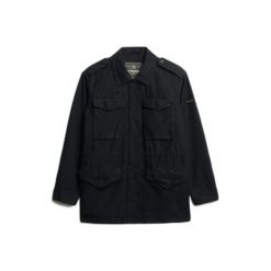 Kurtka damska Superdry Embellished Field. Czarne kurtki Superdry, bez wzorów, bez kaptura. Za 523.00 zł.