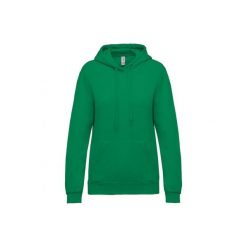 Bluza damska z kapturem Kariban. Zielone bluzy z kapturem KARIBAN, xs, bez wzorów, z bawełny, z kapturem. Za 181.00 zł.
