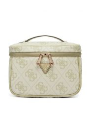 Guess Kosmetyczka Berta TWOB86 88039 Beżowy. Brązowe torebki klasyczne Guess, z aplikacjami, ze skóry, bez dodatków. Za 337.99 zł.