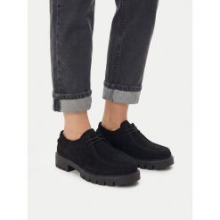 Półbuty JENNY. Czarne półbuty wsuwane Jenny, bez wzorów, bez obcasa, na płaskiej podeszwie. Za 159.99 zł.