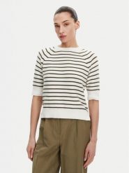 French Connection Sweter 78LZB Biały Box Fit. Białe swetry French Connection, s, bez wzorów, z bawełny, bez ramiączek. Za 169.99 zł.