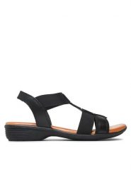 Go Soft Sandały WI16-956-07 Czarny. Czarne sandały GO SOFT, bez wzorów, ze skóry, bez obcasa, na płaskiej podeszwie, bez zapięcia. Za 159.99 zł.