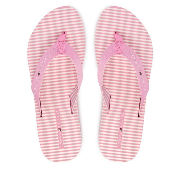 Japonki Tommy Hilfiger. Czerwone japonki Tommy Hilfiger, bez wzorów. Za 169.99 zł.