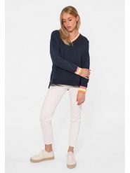 Zwillingsherz Bluza "Uni Neon" w kolorze granatowym rozmiar: L/XL. Niebieskie bluzy Zwillingsherz, l, bez wzorów, z bawełny, bez ramiączek, bez kaptura. Za 299.37 zł.