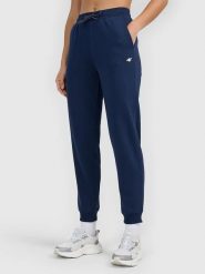 4F Spodnie dresowe w kolorze granatowym rozmiar: XS. Niebieskie spodnie dresowe 4f, bez wzorów, z dresówki. Za 65.85 zł.