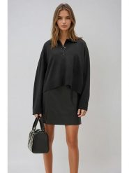 Weekday Sweter w kolorze czarnym rozmiar: M. Czarne swetry Weekday, m, bez wzorów, bez ramiączek. Za 87.19 zł.