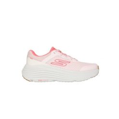 Buty sportowe damskie Skechers Max Cushioning. Czerwone buty treningowe Skechers, bez wzorów, bez zapięcia. Za 289.99 zł.