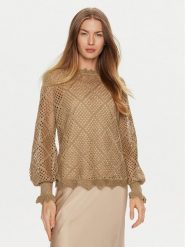 TWINSET Sweter 241TP3121 Brązowy Regular Fit. Brązowe swetry Twinset, xs, bez wzorów, z wiskozy, bez ramiączek. Za 709.99 zł.