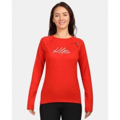 Damska warstwa bazowa z wełny merino Kilpi MAVORA TOP-W. Czerwone bielizna termoaktywna damska Kilpi, bez wzorów, z wełny, bez ramiączek, narciarskie. Za 422.05 zł.
