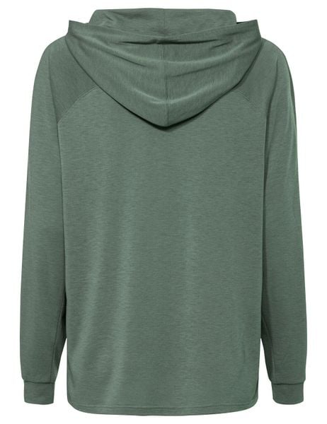 Bluza damska Mineo LS Hoody. Zielone bluzy Vaude, na jesień, bez wzorów, z materiału, biznesowe, bez ramiączek, z kapturem. Za 339.00 zł.