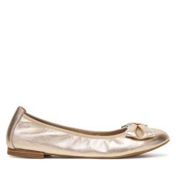 Baleriny Caprice. Żółte baleriny Caprice, bez wzorów, bez obcasa, bez zapięcia. Za 319.99 zł.