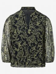 More & More Bluzka w kolorze czarno-zielonym rozmiar: 40. Czarne bluzki More & More, bez wzorów, bez kołnierzyka, bez ramiączek. Za 110.04 zł.