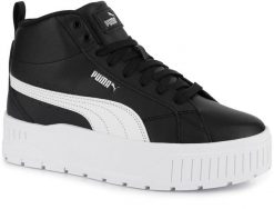 Buty sportowe sneakersy damskie wysokie na platformie PUMA KARMEN II MID 397459-. Białe buty treningowe Puma, z aplikacjami, z materiału, bez zapięcia, trekkingowe. Za 209.00 zł.