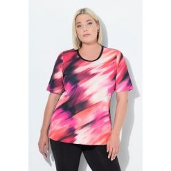 Damskie T-Shirt wycięcie na plecach okrągły dekolt rękaw 1/2. Czerwone t-shirty sportowe Ulla Popken, plus size, bez wzorów, z elastanu, bez ramiączek. Za 199.99 zł.