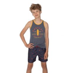 Dziecięcy tank top Protest Biko. Niebieskie topy Protest, s, bez wzorów, sportowe, bez kołnierzyka, bez ramiączek. Za 141.50 zł.