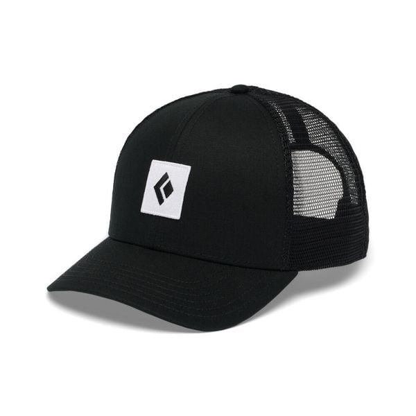 Czapka Trucker Black Diamond. Czarne czapki z daszkiem Black Diamond, bez wzorów, z bawełny, biznesowe. Za 174.55 zł.
