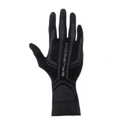 Rękawiczki termoaktywne do biegania unisex Brubeck. Czarne bielizna termoaktywna damska Brubeck, bez wzorów, z elastanu, sportowe. Za 52.99 zł.