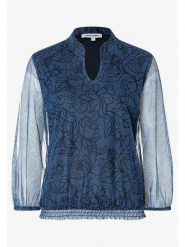 More & More Bluzka w kolorze granatowo-czarnym rozmiar: 40. Niebieskie bluzki More & More, bez wzorów, bez kołnierzyka, bez ramiączek. Za 126.75 zł.