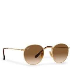 Okulary przeciwsłoneczne Ray-Ban. Żółte okulary przeciwsłoneczne Ray-Ban, bez wzorów, złote. Za 689.99 zł.