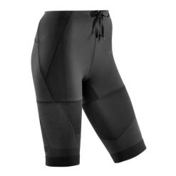 Krótkie spodenki kompresyjne sportowe CEP damskie. Czarne szorty sportowe CEP, bez wzorów, do biegania. Za 379.00 zł.