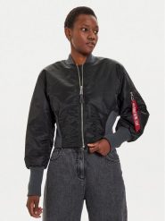Alpha Industries Kurtka bomber 148003 Czarny Regular Fit. Czarne kurtki Alpha Industries, l, bez wzorów, z syntetyku, bez kaptura. Za 359.99 zł.