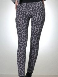 Bawełniane legginsy ze wzorkiem - szary. Szare legginsy Sinsay, bez wzorów, z bawełny. Za 29.99 zł.