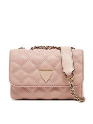 Guess Torebka HWQG87 48740 Różowy. Czerwone kopertówki Guess, z aplikacjami, ze skóry, wizytowe, bez dodatków. Za 319.99 zł.
