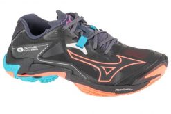 Buty do siatkówki unisex, Wave Lightning Z8. Czarne buty treningowe Mizuno, bez wzorów, z materiału, przed kostkę, bez zapięcia, do siatkówki, mizuno wave. Za 549.99 zł.