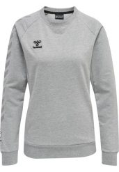 Damska bluza bawełniana Hummel Move Grid. Szare bluzy Hummel, s, bez wzorów, z bawełny, bez ramiączek, bez kaptura. Za 212.55 zł.