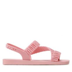 Sandały Ipanema. Czerwone sandały Ipanema, bez wzorów, bez obcasa, na płaskiej podeszwie, bez zapięcia. Za 139.99 zł.